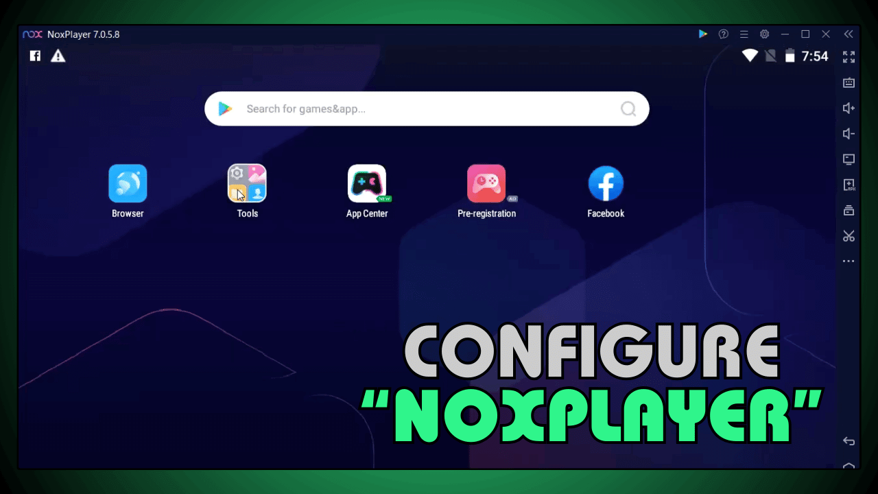 Configure NoxPlayer