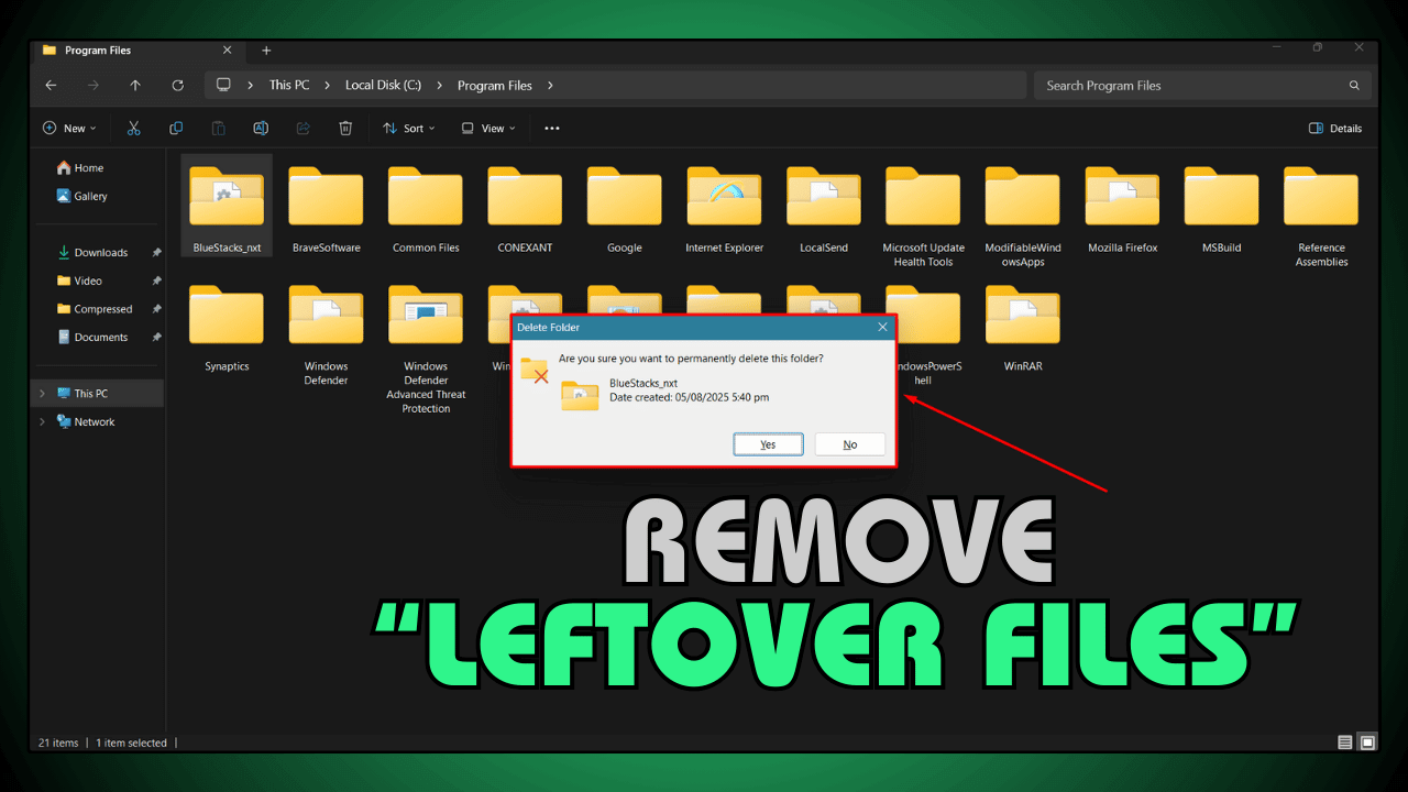 Remove Leftover Files