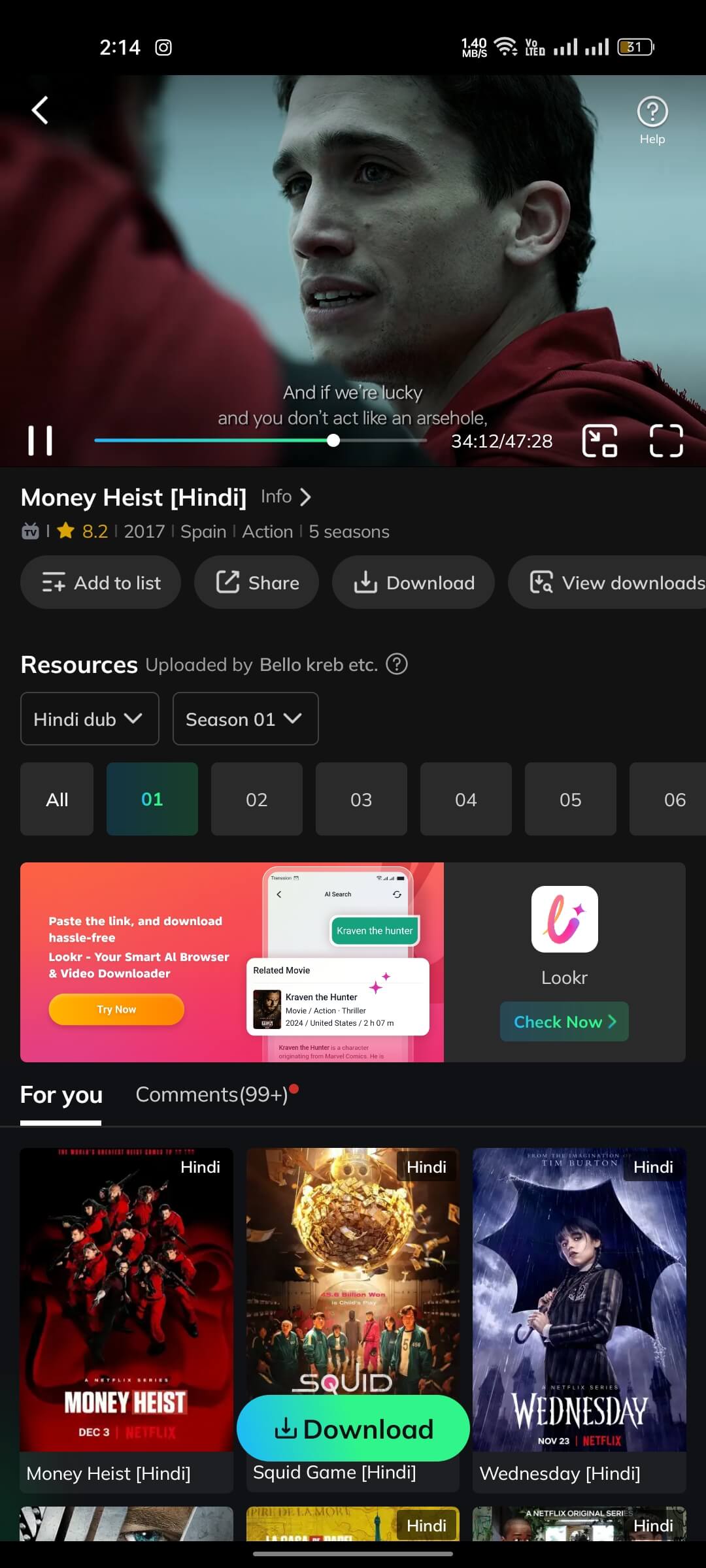 Money Heist Season on MovieBox