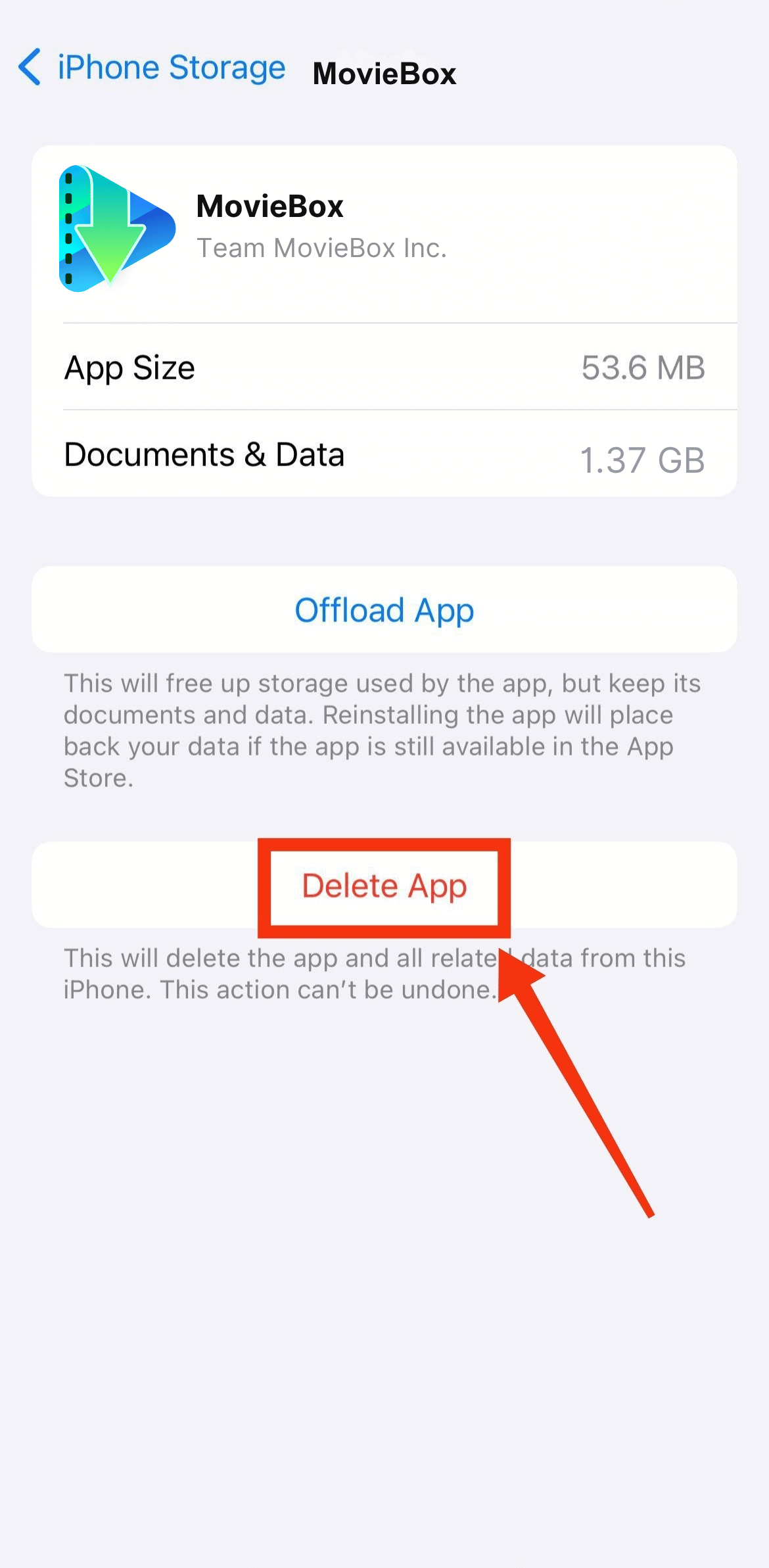 Delete Current App