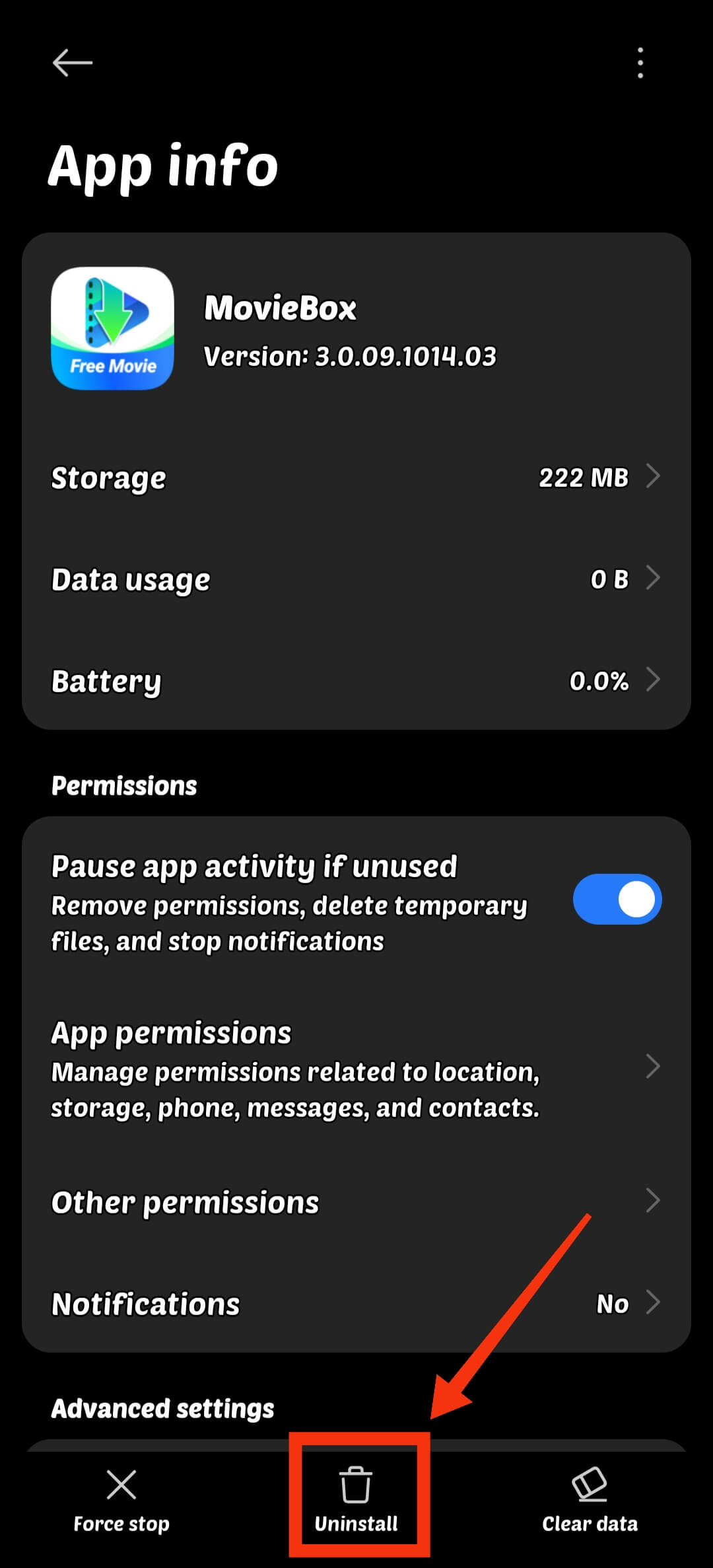 Uninstall Current Version